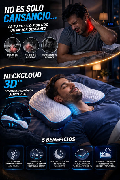 Almohada hergonimica  NeckCloud 3D™