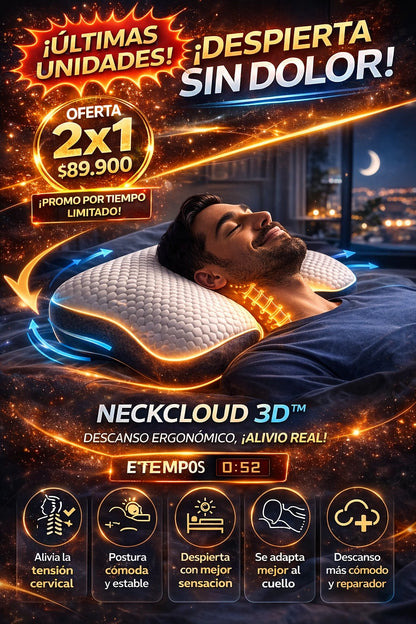 Almohada hergonimica  NeckCloud 3D™